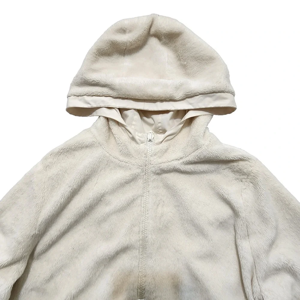 Tommy Hilfiger Girl Reversible Fleece Hooded‎ Jacket Size M